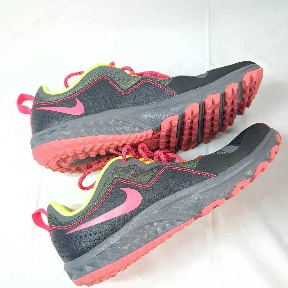 Nike Yellow and Pink Trainers